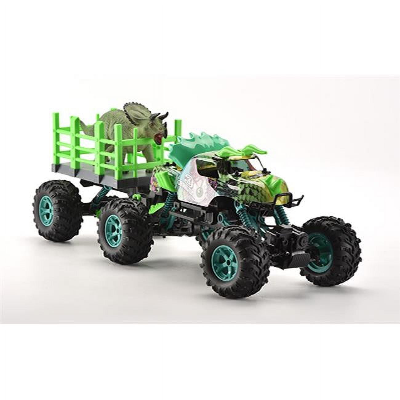 Picture of CIS-Associates 333-ZL21141 2.4G Scale 1-12 Dinosaur Truck with Trailer&#44; Green