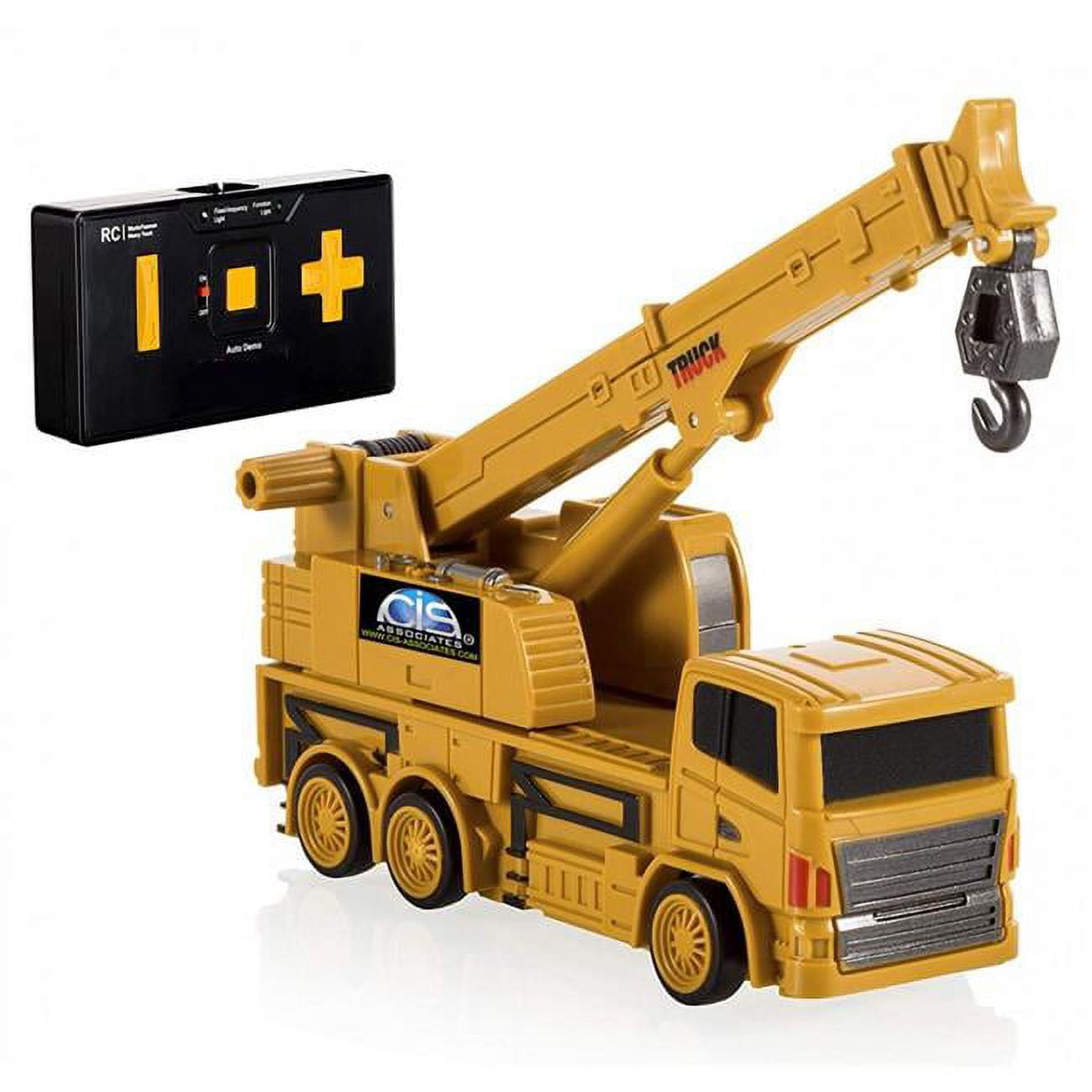 Picture of CIS-Associates 8028A-3 1-64 Scale Micro Crane Truck, Yellow