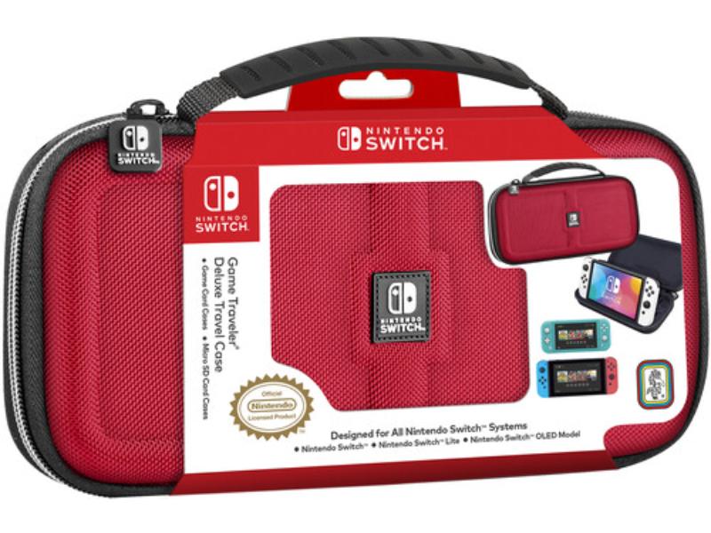 RDS Industries - Game Traveler Deluxe Travel Case for Nintendo Switch - Red