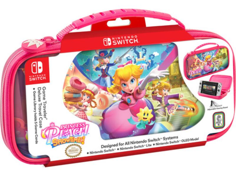 RDS 663293112982 Deluxe Travel Case for Nintendo Switch, Princess Peach Design