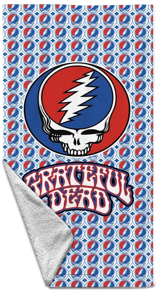5056921704904 Grateful Dead Logo Repeat Beach Towel