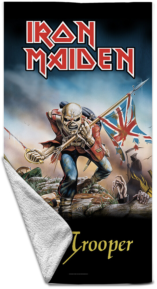 5056921704973 Iron Maiden Trooper Beach Towel - 32 x 63 in.