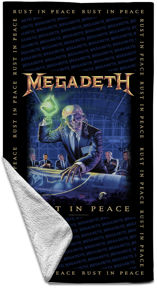 5056921705079 Megadeth Rust in Peace Beach Towel - 32 x 63 in.