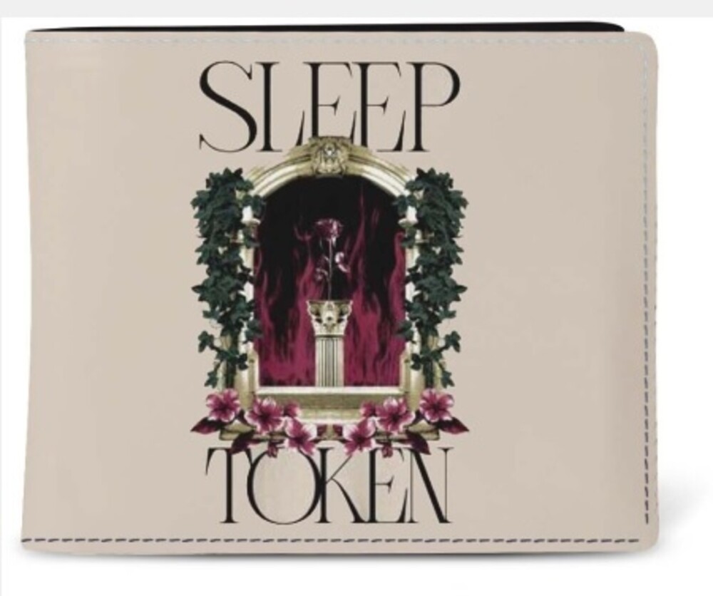 5056921705390 Sleep Token Statue Logo Wallet, Cream