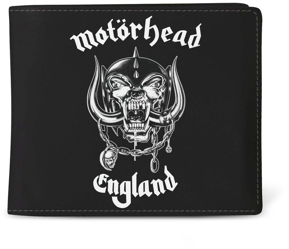 5060937962357 Motorhead England Logo Wallet, Black & White