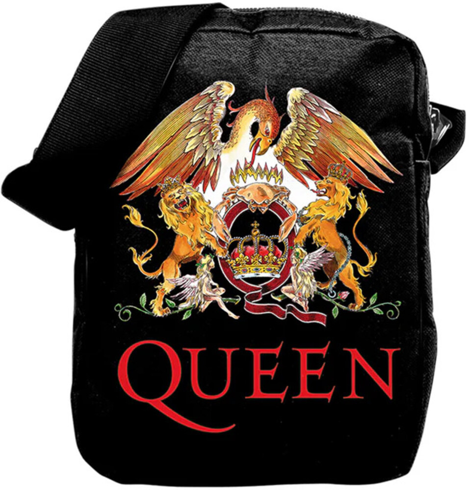 5060937962876 Queen Classic Crest Crossbody Bag, Black