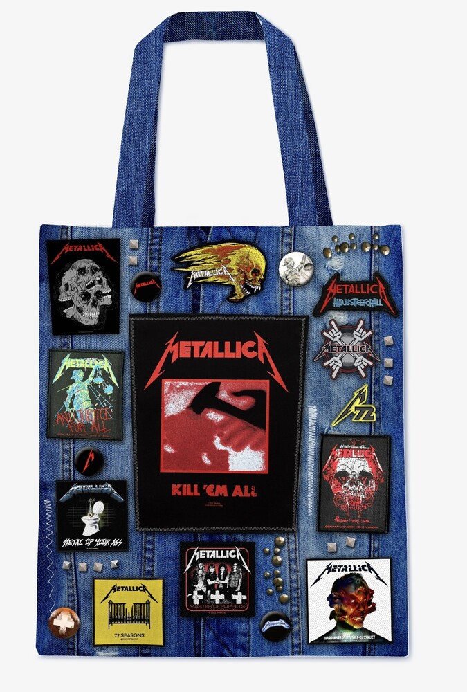 5060937966973 Soft Polyester Metallica Battle Tote Bag