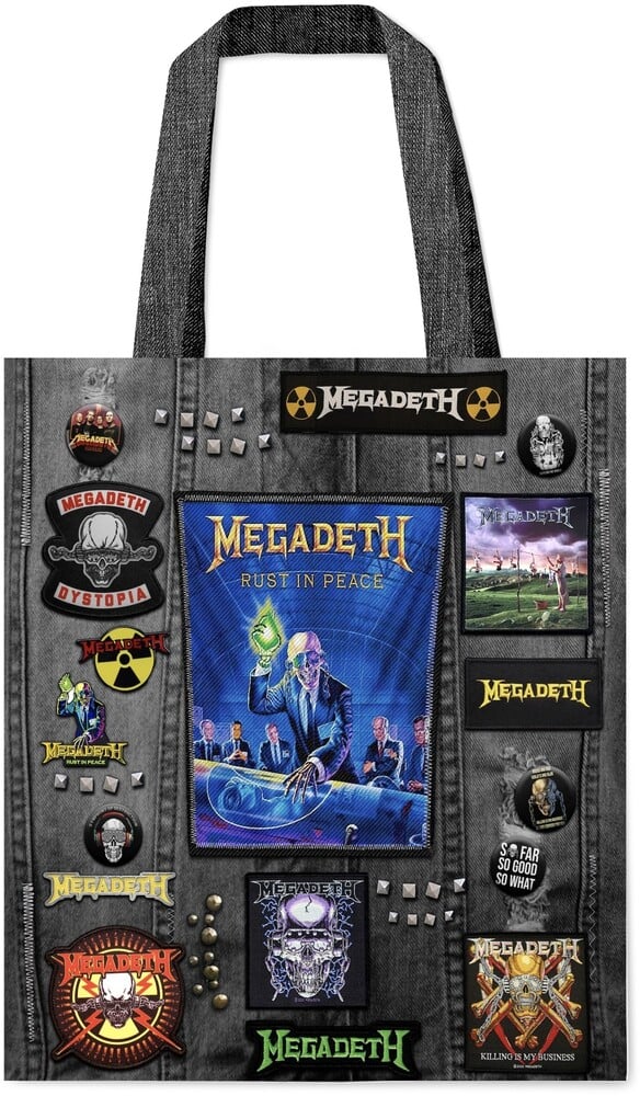 5060937967017 Soft Polyester Megadeth Battle Tote Bag