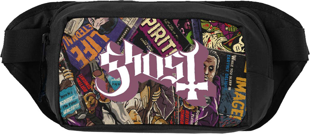 5061039392929 Ghost Magazines Logo Shoulder Bag, Black