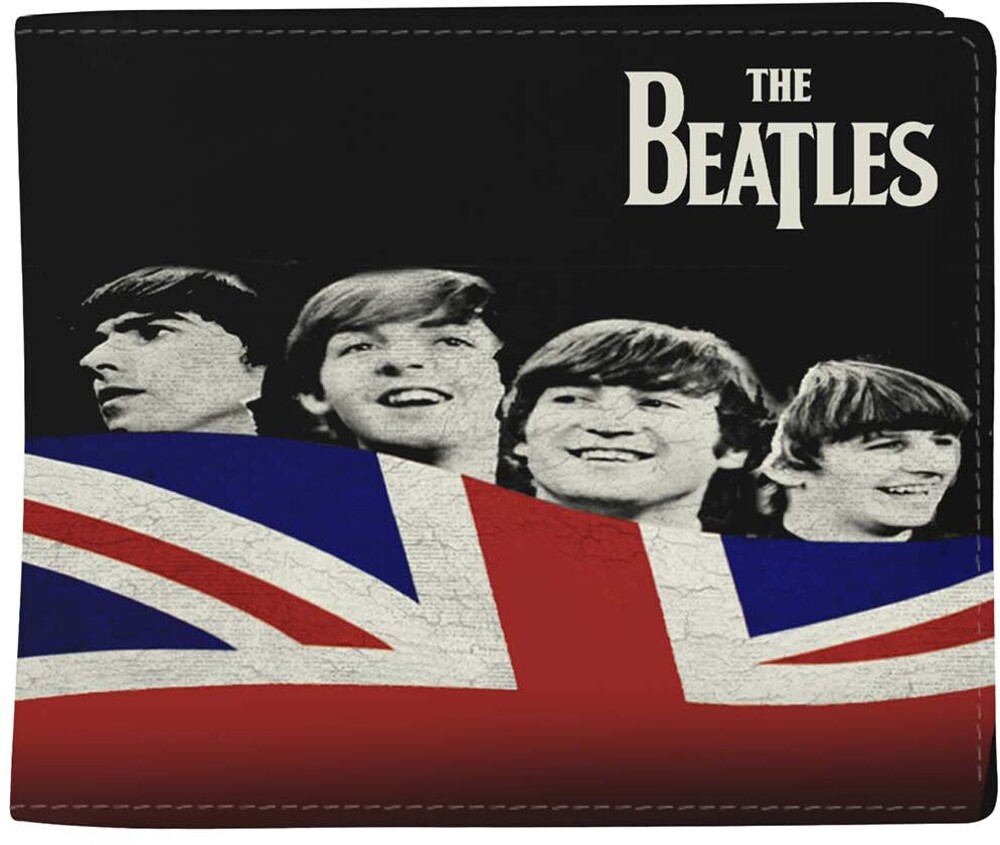5061098712065 The Beatles Let It Be with Flag Wallet, Black