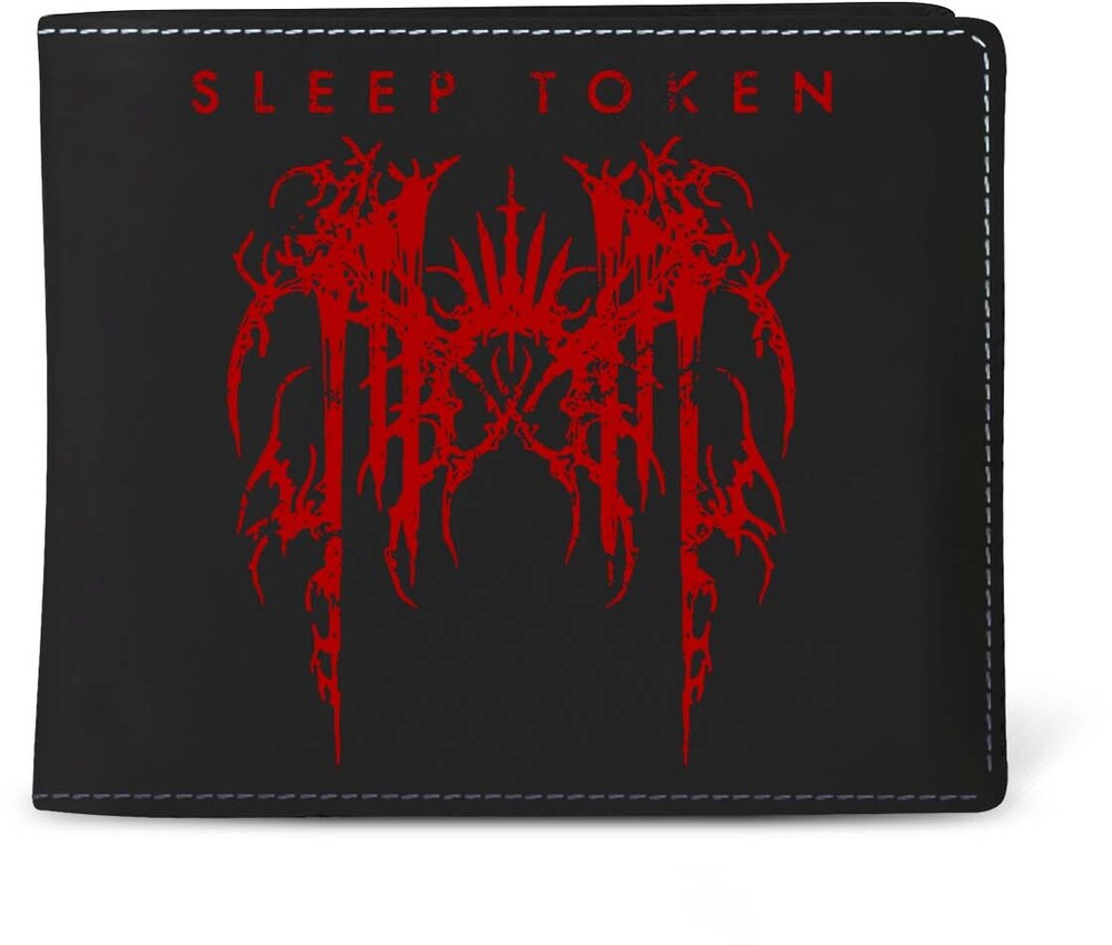 5061098712263 Sleep Token Grunge Wallet, Black & Red