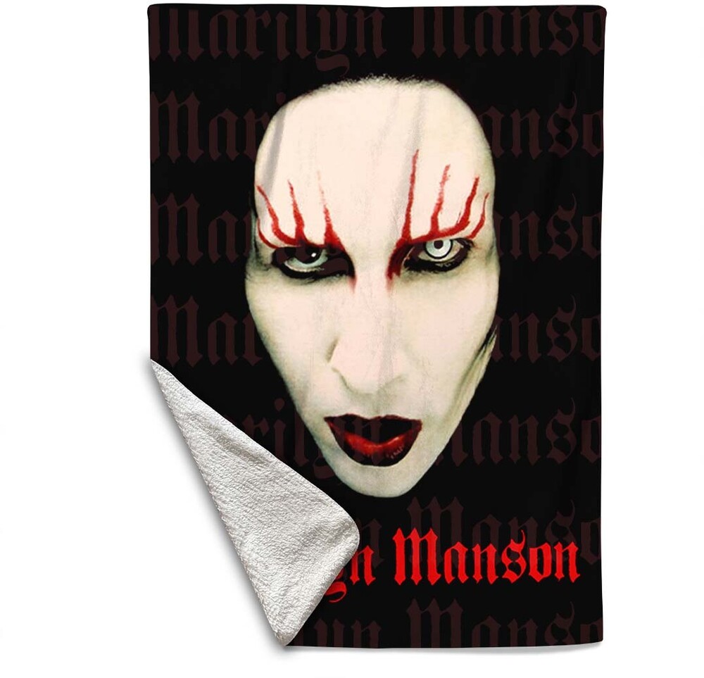 5061098716322 Marilyn Manson Lips Throw Blanket - 60 x 80 in.