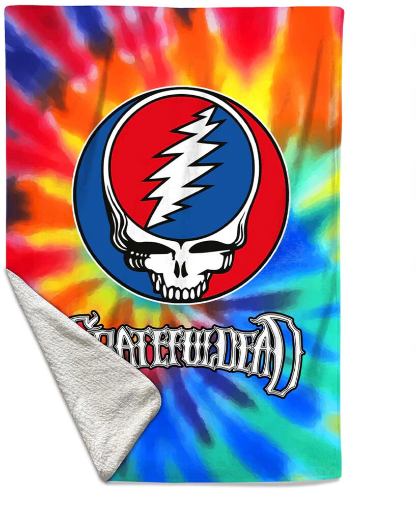 5061098716544 Grateful Dead Tie-Dye Throw Blanket - 50 x 60 in.