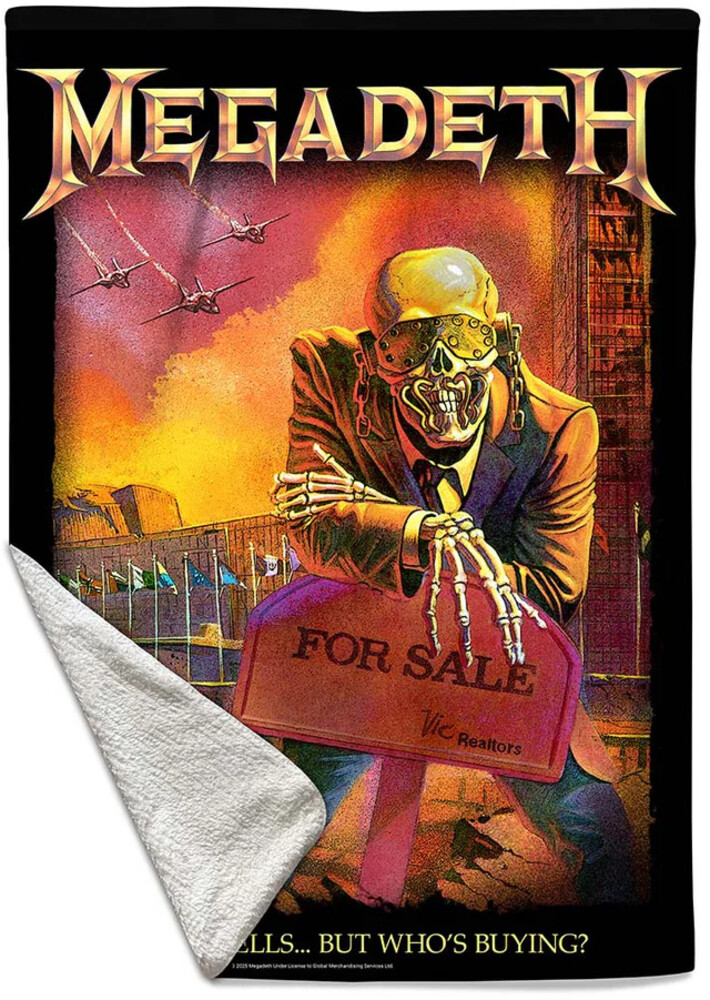 5061098716582 Megadeth Rust in Peace 2 Throw Blanket - 50 x 60 in.