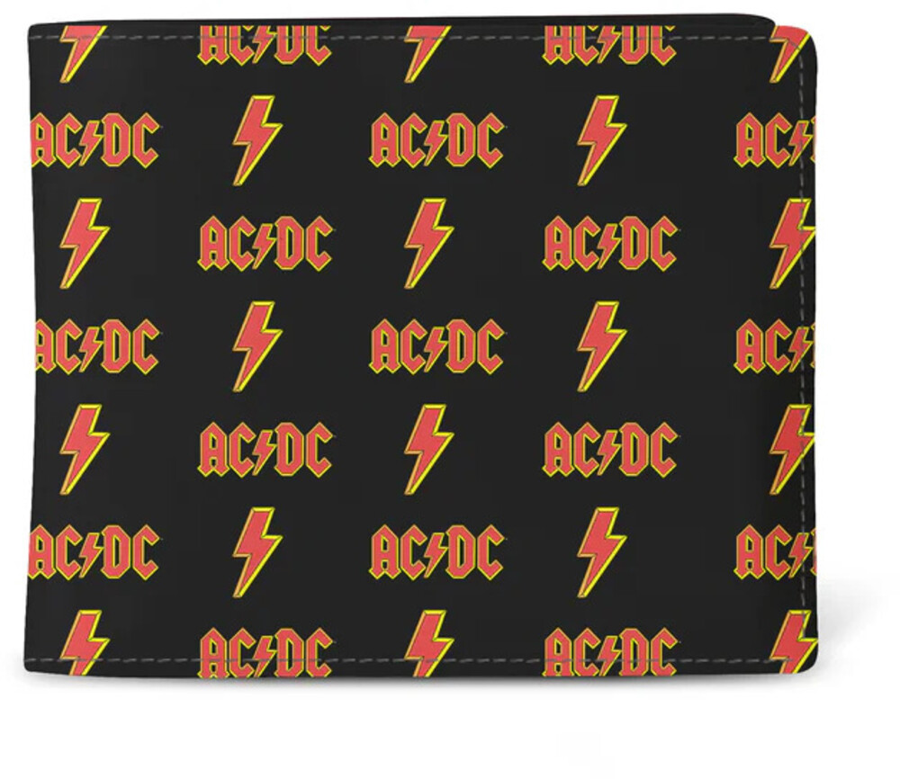 7449951284245 AC & DC Logo Wallet, Black & Red