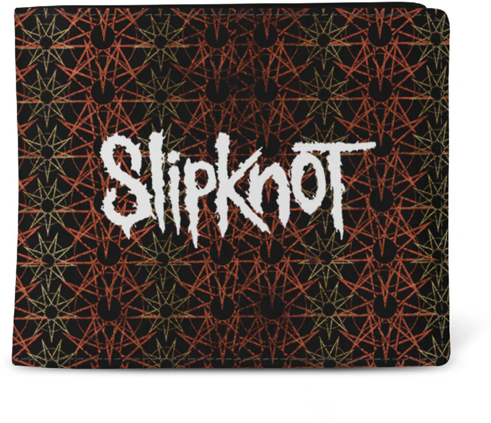 7625931382471 Slipknot Pentagram All-Over Wallet, Black
