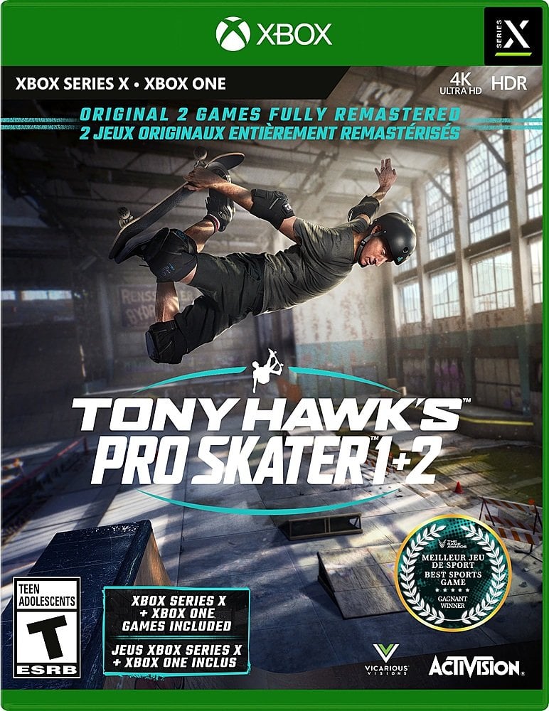 47875101784 Tony Hawk Pro Skater 1 Plus 2 - Xbox Series X Video Game -  Activision Classics