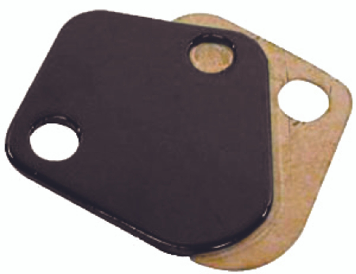 Fuel Pump Block Off Plate for Big Block Chevy - Black