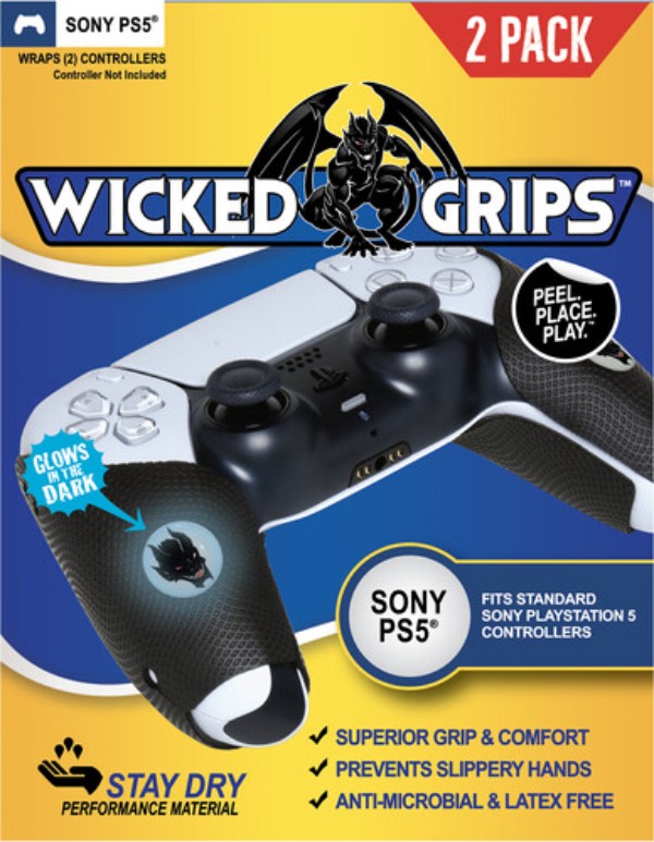 867175000491 High Performance Controller Grips for Sony PlayStation 5 Video Games - Pack of 2
