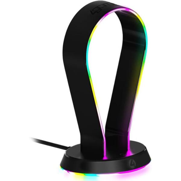 5055269715078 Uni Light-Up LED Gaming Headset Stand, Black