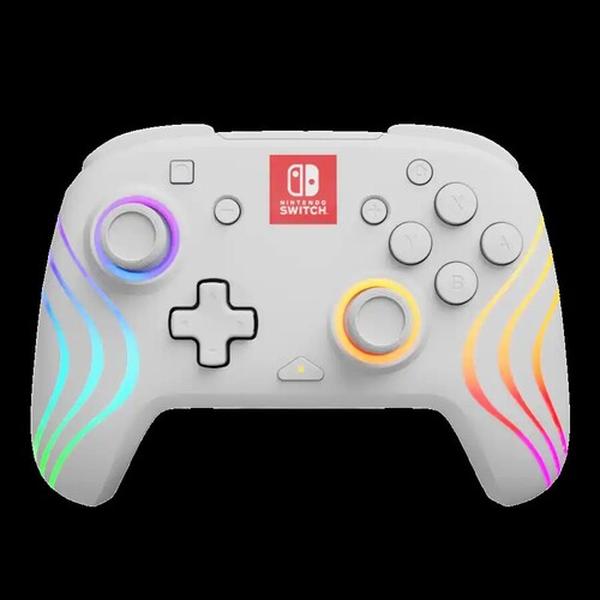 708056073893 Afterglow Wave Wireless Motion Plus Controller for Nintendo Switch, White