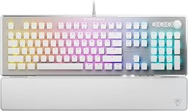 731855210138 Vulcan II Linear US Wired Gaming Keyboard for PC, White