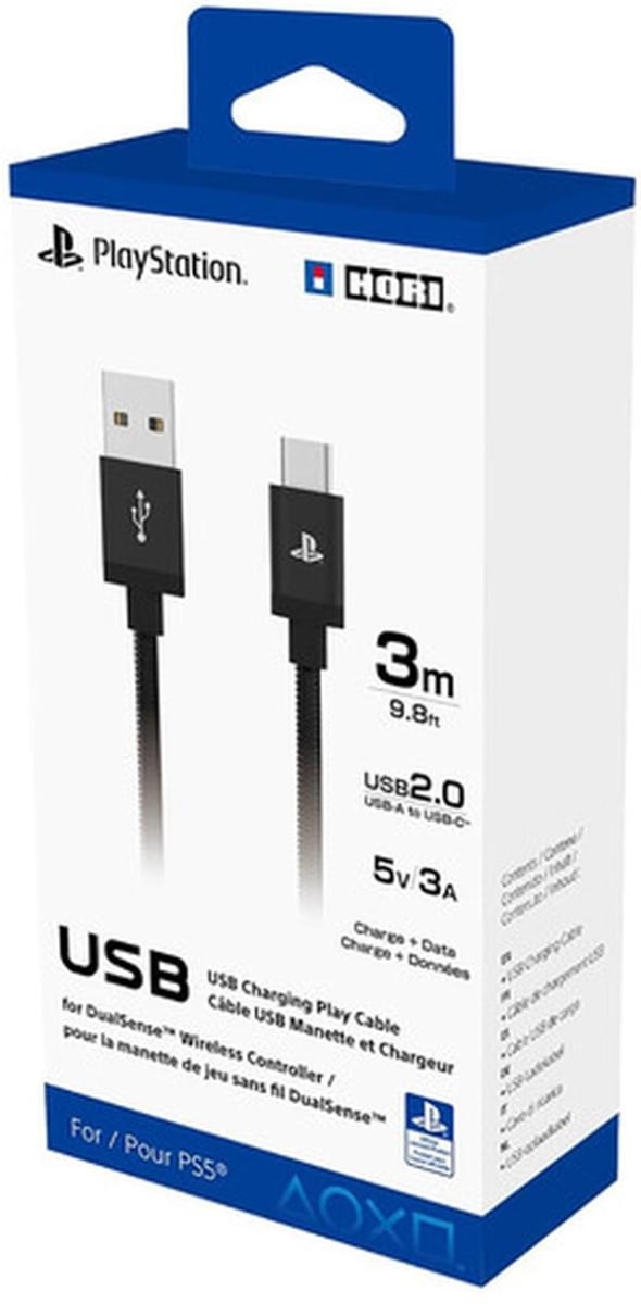 810050910590 Power USB-A Charging Cable for PlayStation 5, Multi Color