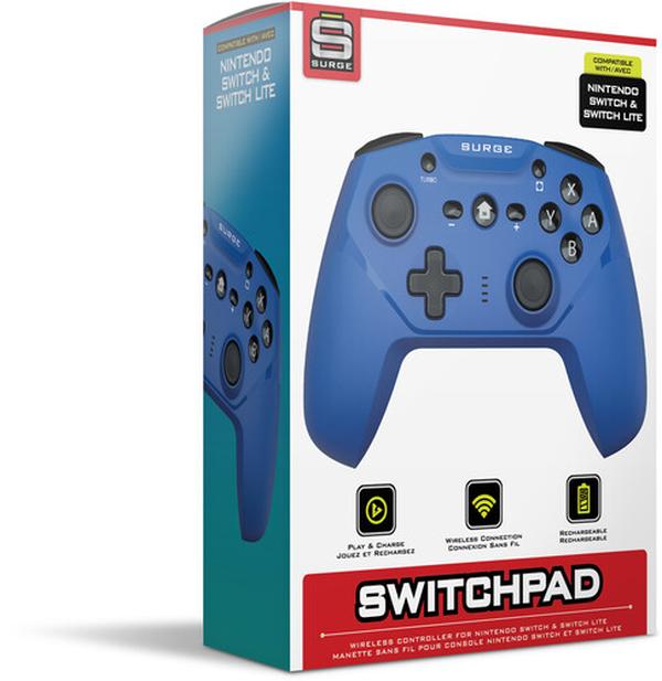 839928004476 Surge Wireless Pro Controller for Nintendo Switch, Blue