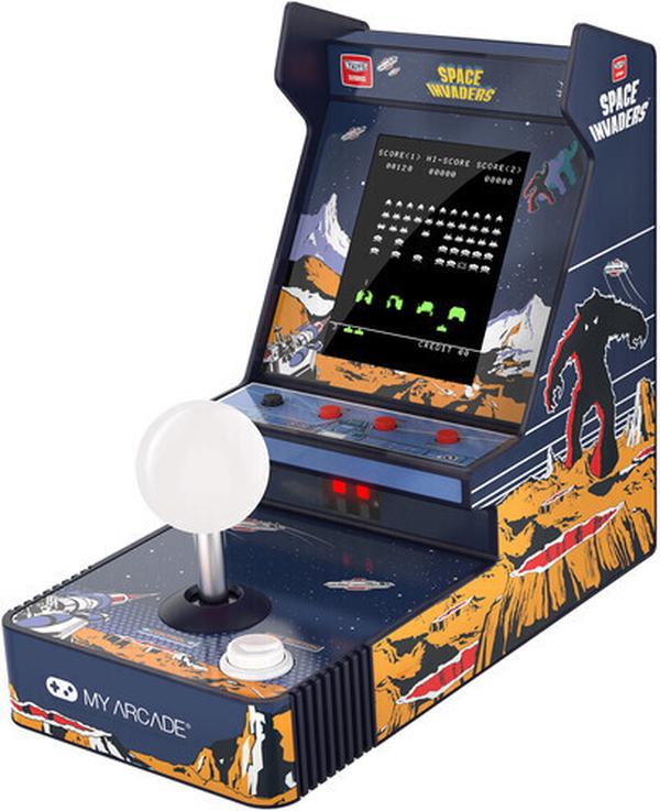 845620070077 DGUNL7007 Joystick Player Space Invaders Portable Retro Arcade Game System, Black