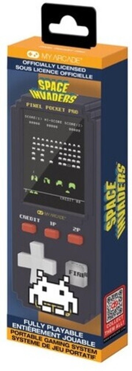 My Arcade 845620071333 DGUNL-7133 Space Invader Pixel Pocket Pro Portable Handheld Gaming System