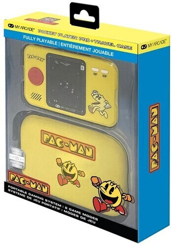 My Arcade 845620071432 DGUNL-7143 Pac-Man Pocket Player Pro Portable Handheld Gaming System with Travel Case