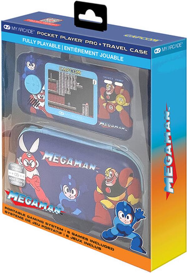 My Arcade 845620071494 DGUNL-7149 Mega Man Pocket Player Pro Portable Handheld Gaming System with Travel Case