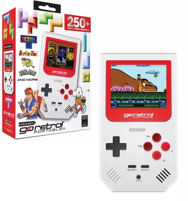 849172013681 Go Retro Portable V1.3 Gaming Console, Red & White