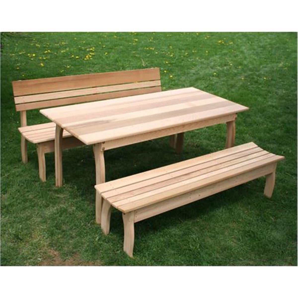 46 x 32 in. Cedar Couple Dining Set
