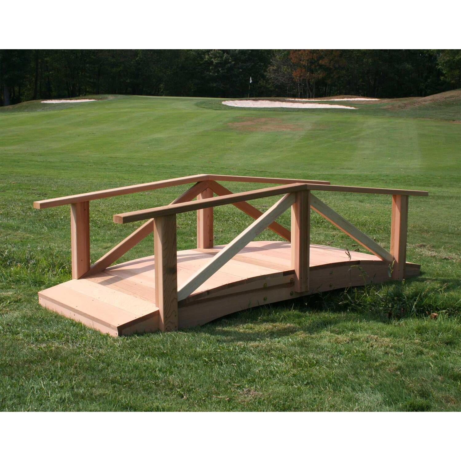 8 ft. Cedar Pearl River Garden Bridge