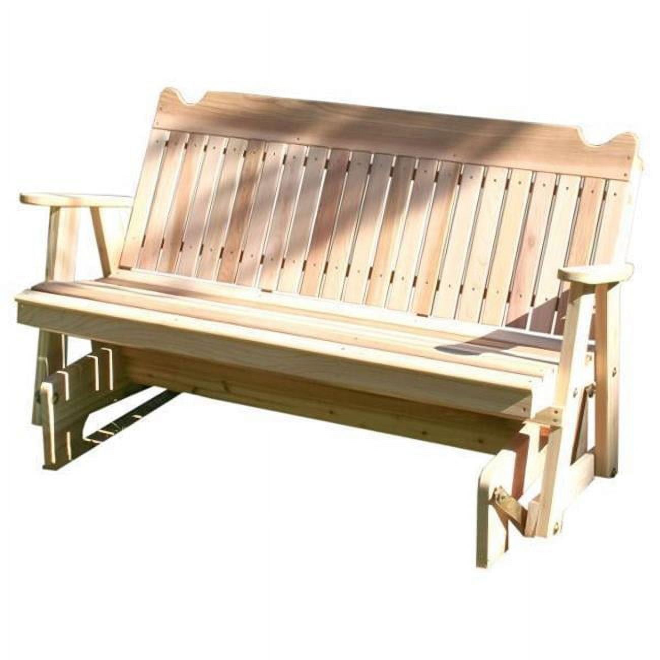 WF5SBG-2CVD 5 ft. Red Cedar Straight Back Glider Bench