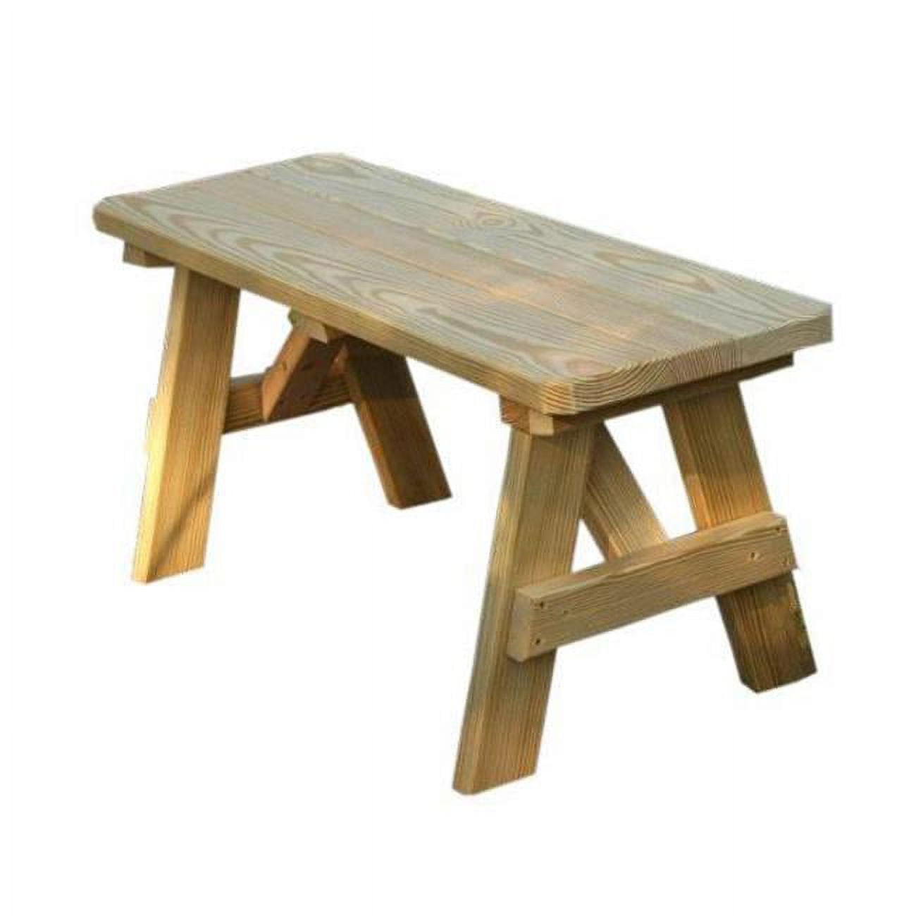 Picture of Creekvine Designs FB54WOB-2CVD 54 in. Treated Pine Traditional Garden Bench