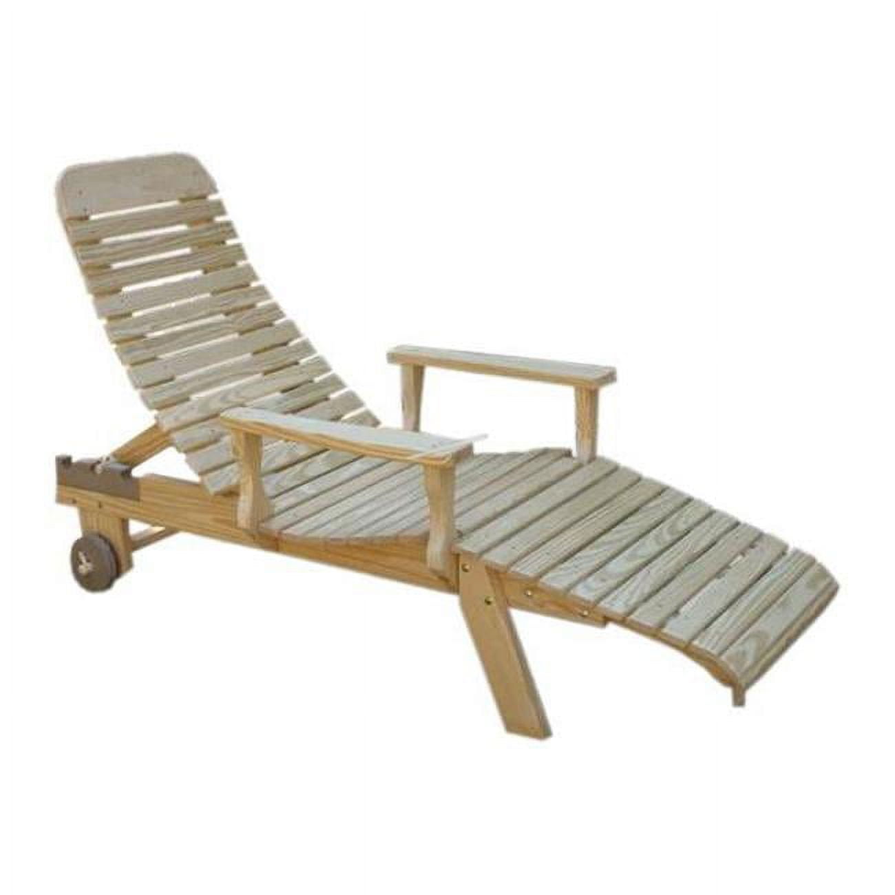 Picture of Creekvine Designs FCHLOCVD Treated Pine Chaise Lounge with Arms