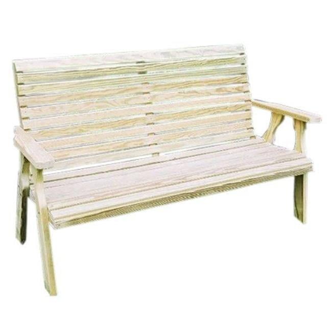 FPB60RBCVD 64 in. Treated Pine Rollback Garden Bench