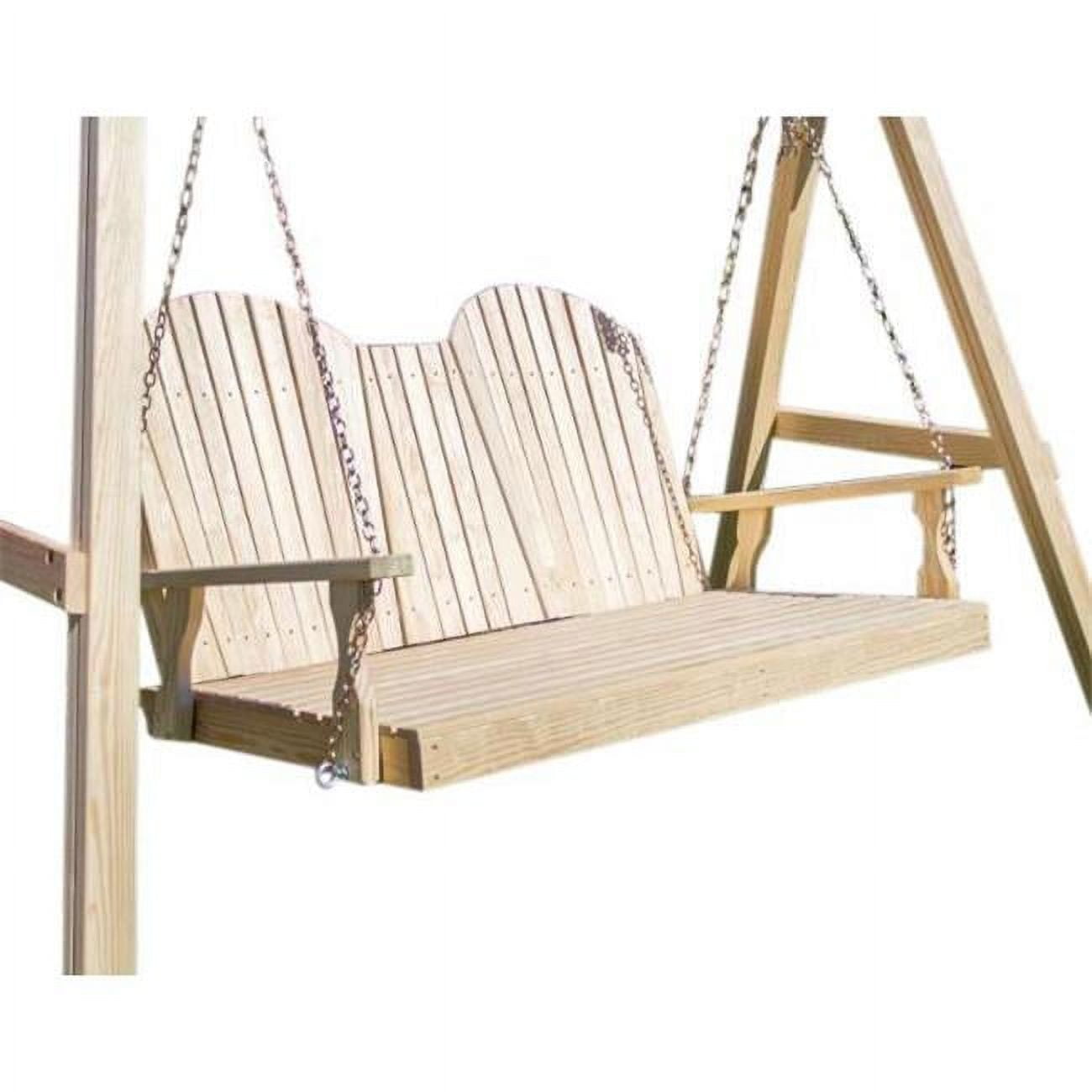 Picture of Creekvine Designs FTSBED60CUCVD 60 in. Treated Pine Curveback Swingbed