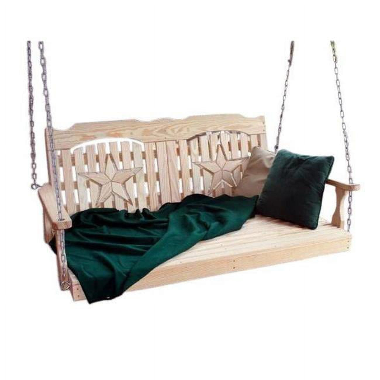 Picture of Creekvine Designs FTSBED60STBCVD 60 in. Treated Pine Starback Swing Bed