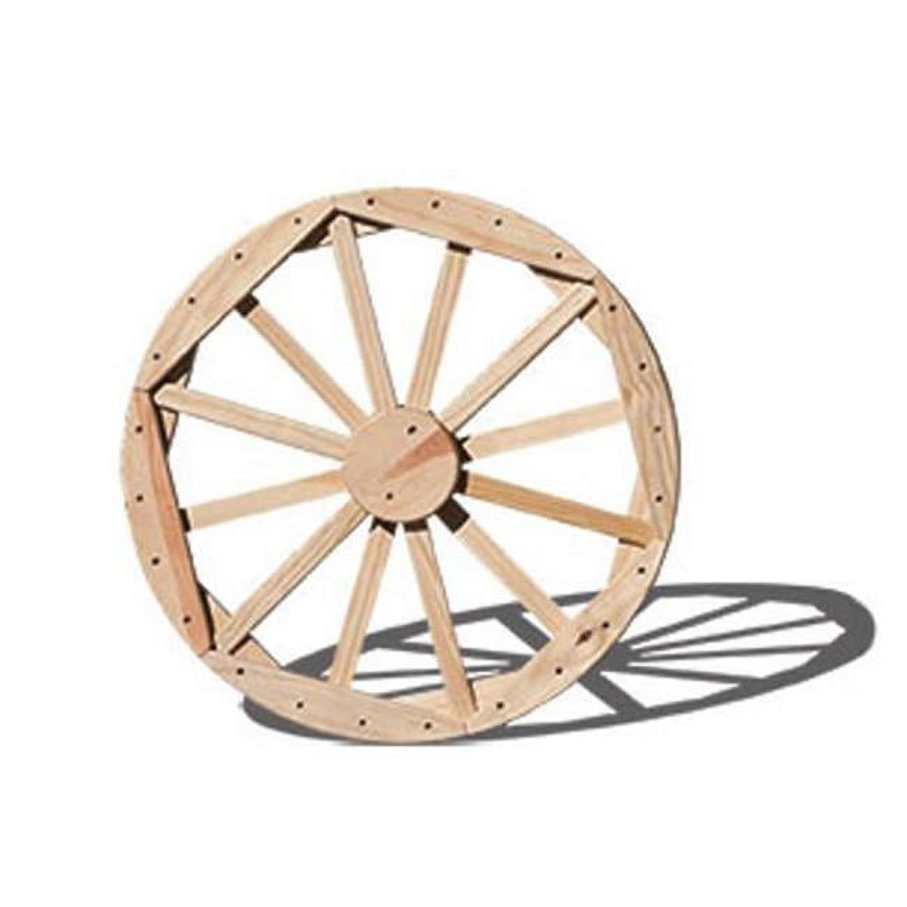 FW36CVD 36 in. Treated Pine Decorative Wagon Wheel