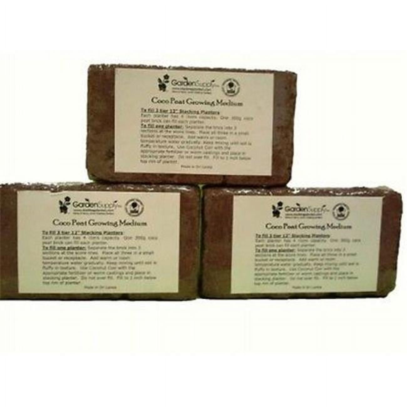 300coco 300 g Coco Peat Brick - Set of 3