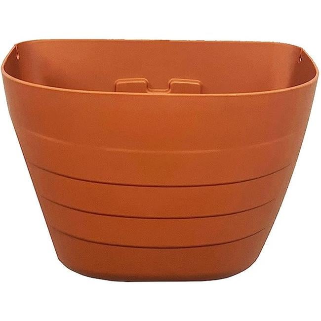 9.5 in. x 7 in. x 12 in. Self-Watering Wall Planter, Terracotta - Set of 6