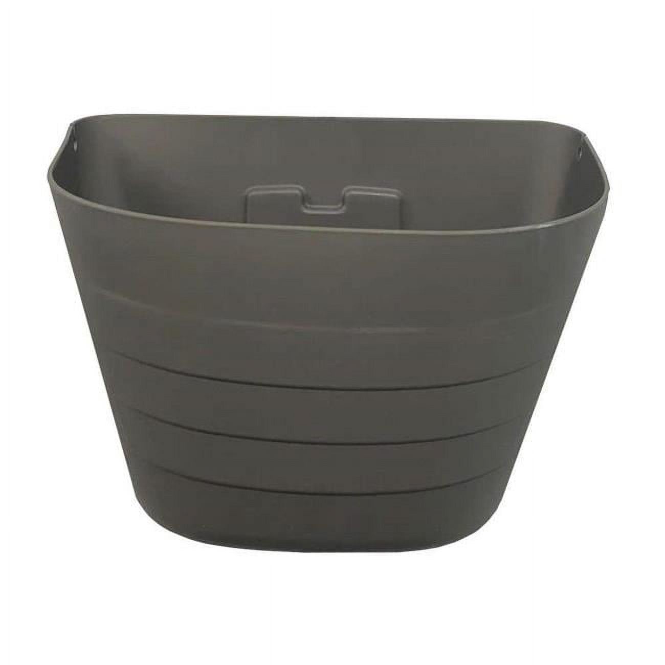 9.5 in. x 7 in. x 12 in. Self-Watering Wall Planter, Grey - Set of 3