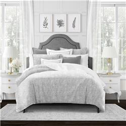 Picture of 6ix Tailors PER-SIL-CVT-TW-3PC Perry Silver Twin Size Coverlet & 1 Pillow Sham Set - 3 Piece