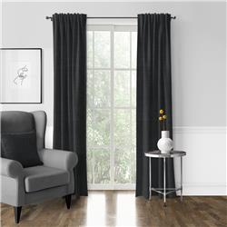 Picture of 6ix Tailors AUS-BAT-CHA-DP-50144-PR Austin Pole Top Drapery Panel, Charcoal - 50 x 144 in. - Pack of 2