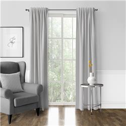 Picture of 6ix Tailors CRU-CST-WBK-DP-5084-PR Cruz Ticking Stripes Pole Top Drapery Panel&#44; White & Black - 50 x 84 in. - Pack of 2