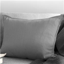 Picture of 6ix Tailors ANC-CAR-GRA-CFT-14OB Ancebridge Oblong Decor Pillow with Feather Insert, Dove Gray - 14 x 20 in.