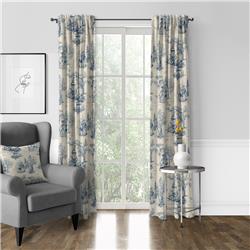 Picture of 6ix Tailors ARC-CLG-BLU-DP-50120-PR Archamps Toile Pole Top Drapery Panel, Blue - 50 x 120 in. - Pack of 2